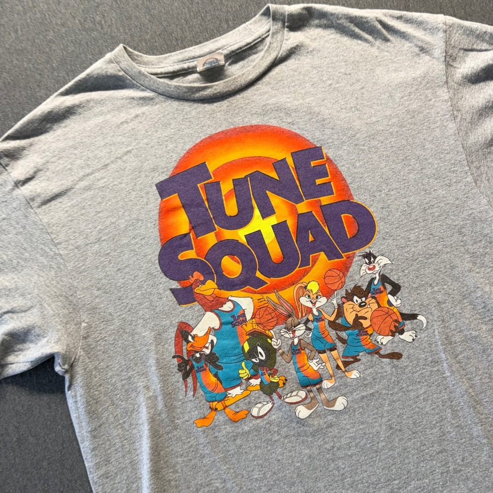 Delta Pro Weight Space Jam Tune Squad Graphic T Gray Mens‎ Large Looney Tunes